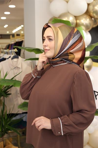 Kuşaklı Gofre Elbise  Siyah